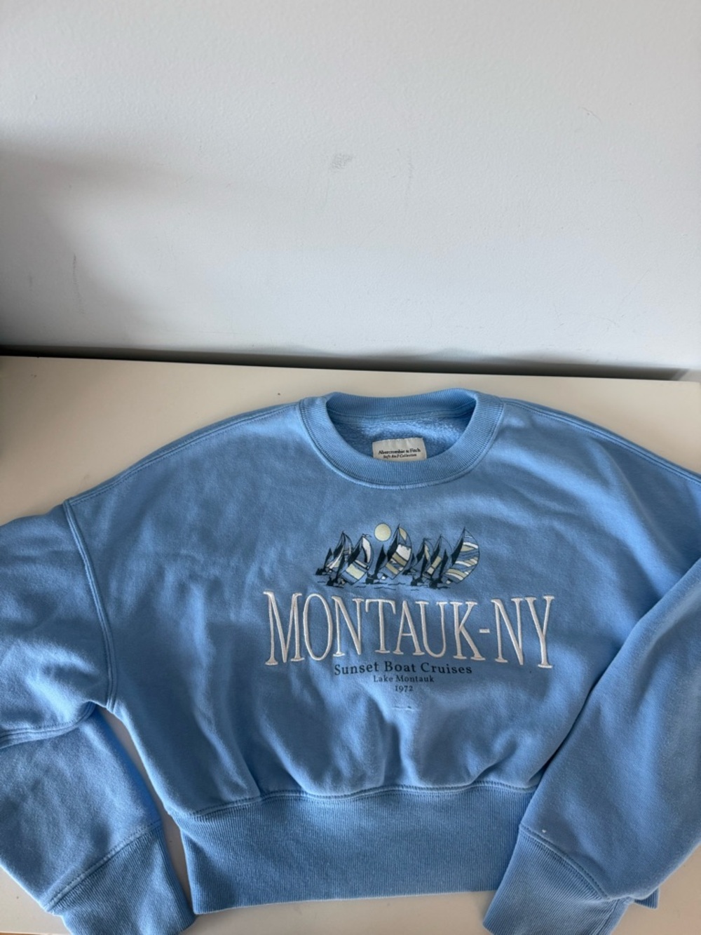 TWO Abercrombie crop sweatshirts